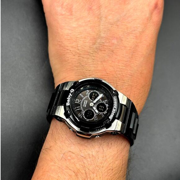 Casio Baby-G BGA110-1B2 Analog Digital Black Women’s Watch Discontinued main image 13